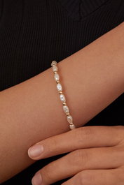 Heliophilia Silver Pulsera de Metal Dorada Ajustable